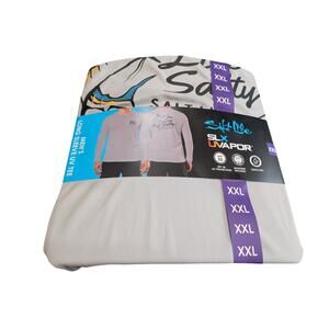 Salt Life Men's Long Sleeve UV Tee Grey Size XXL